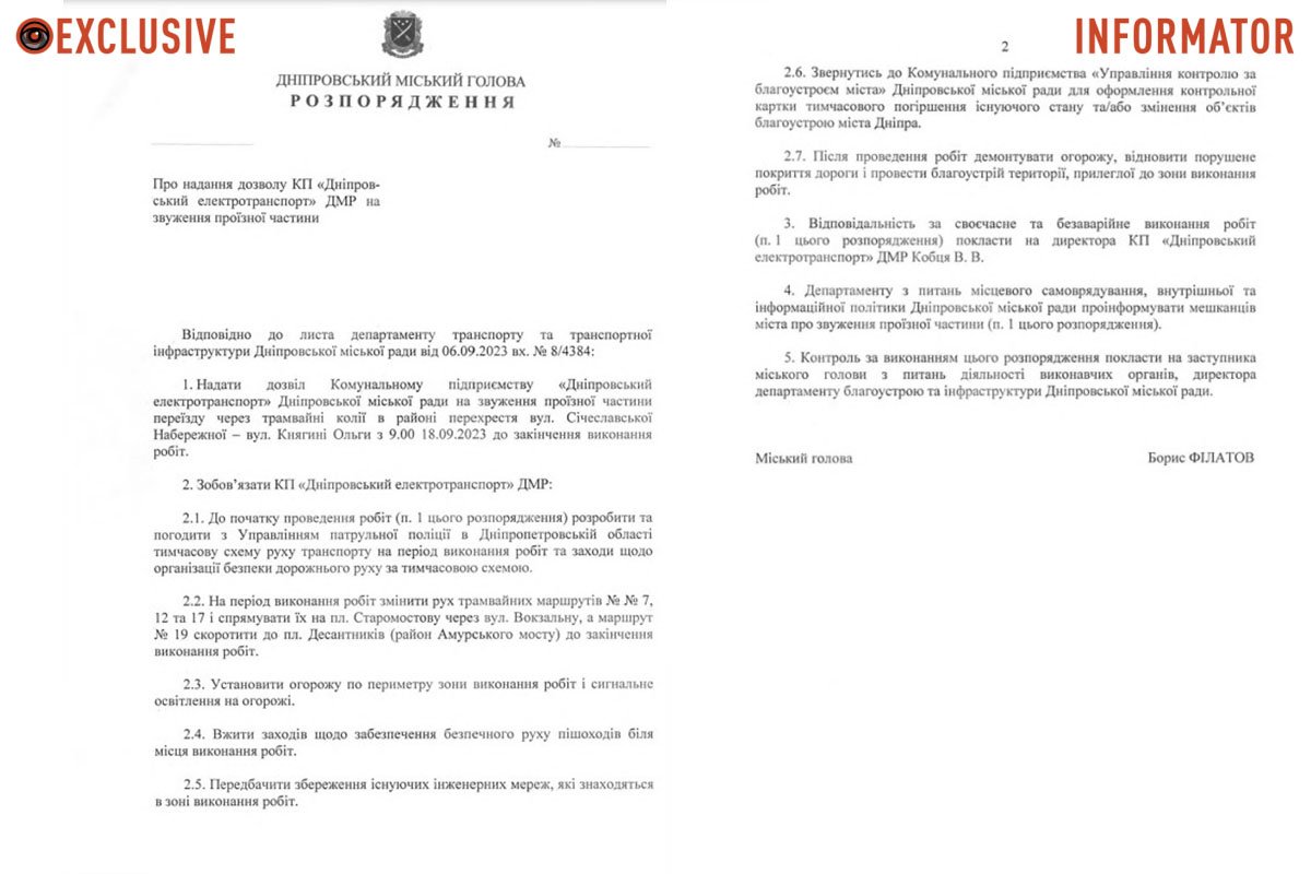 Проєкт розпорядження Проєкт розпорядження