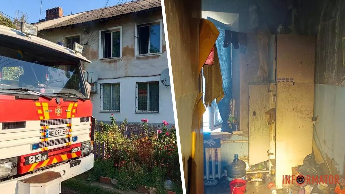 У Дніпропетровській області горіла квартира у двоповерхівці: вогнеборці врятували жінку