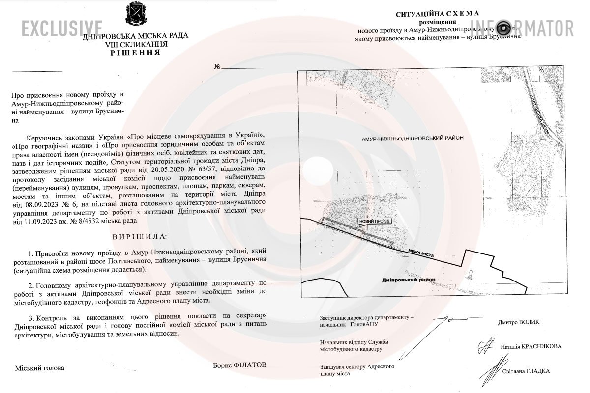 Проєкт рішення міськради Дніпра