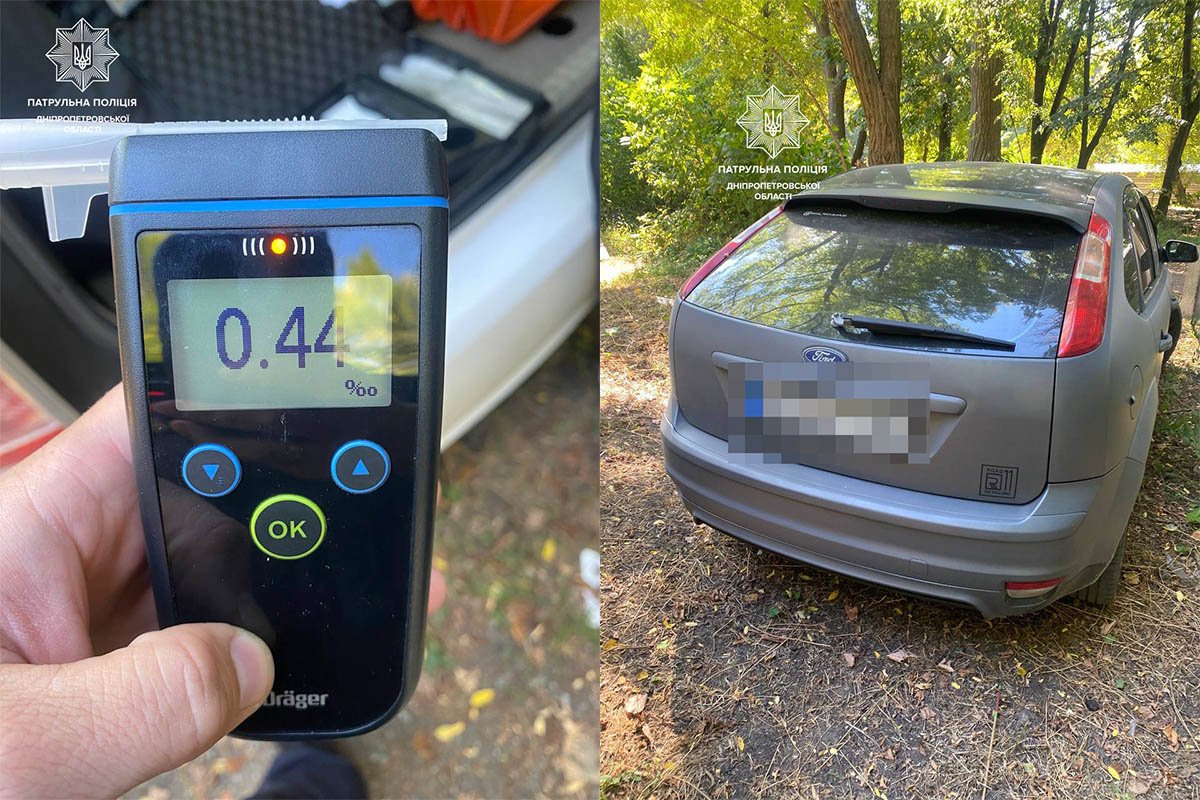 "Драгер" підтвердив сп'янілість водія - 0,44 проміле "Драгер" підтвердив сп'янілість водія - 0,44 проміле