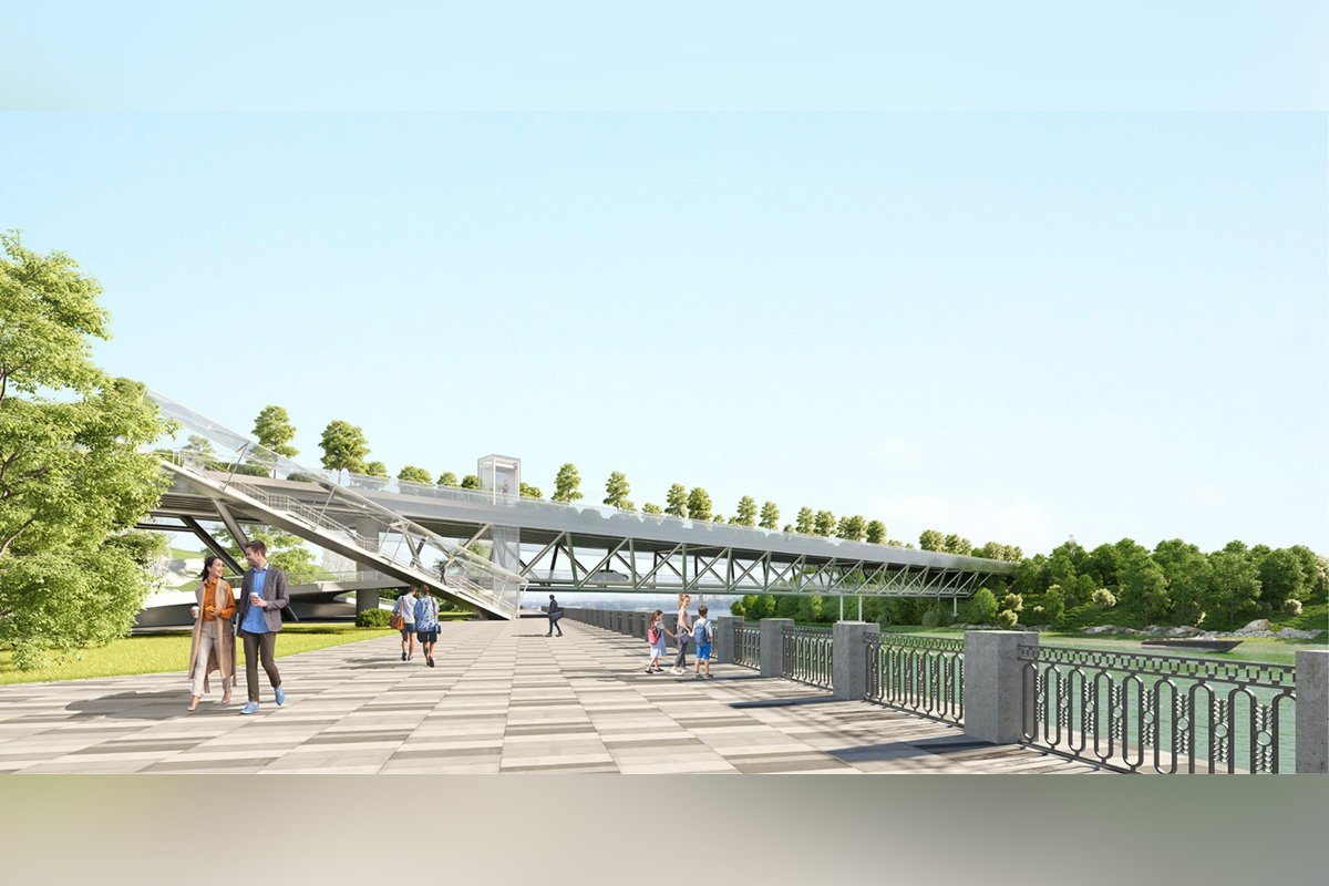 За задумом, конструкція йтиме впритул до пам'ятника Тарасу Шевченку