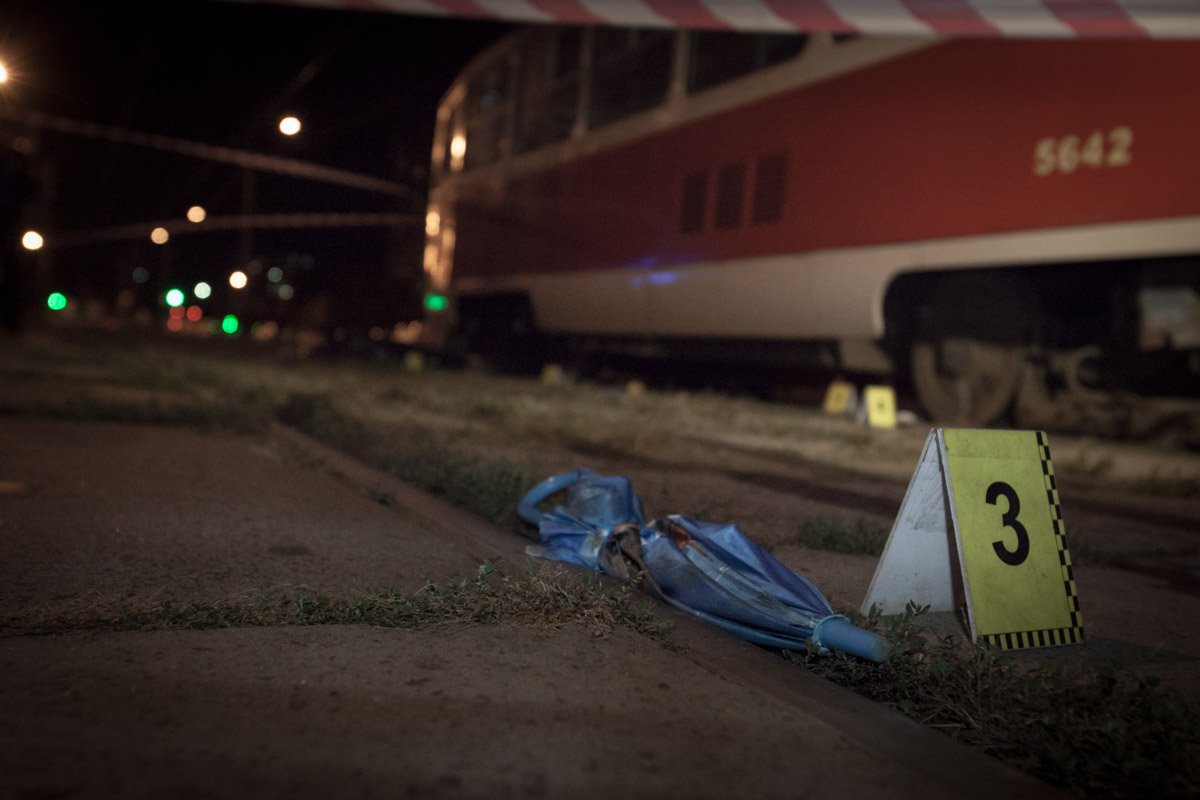 Полиция огородила место аварии