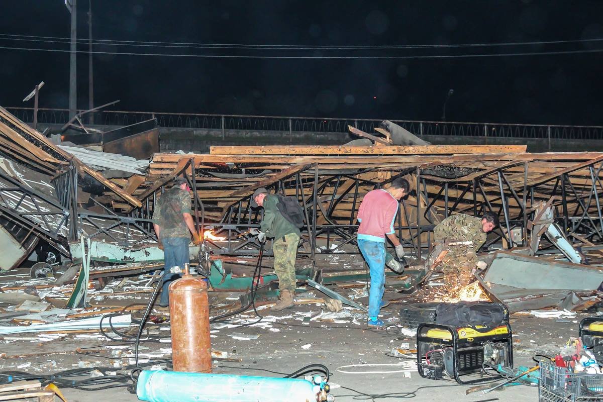 Работы начались около 1.00.