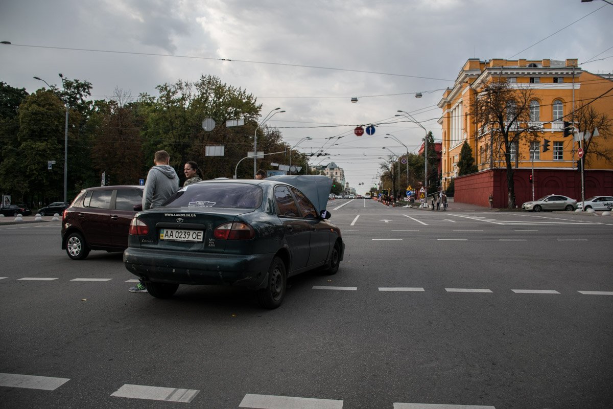 В столкновении обошлось без пострадавших