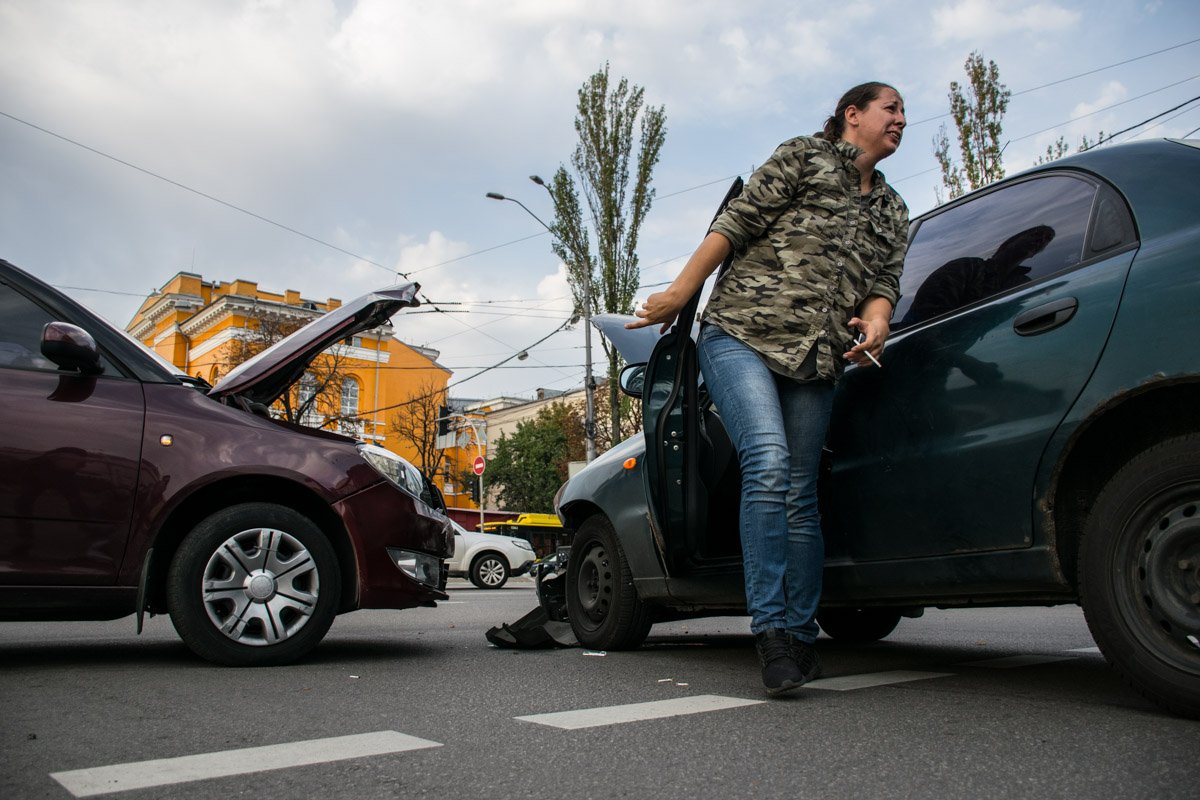 Оба водителя остались на месте ДТП