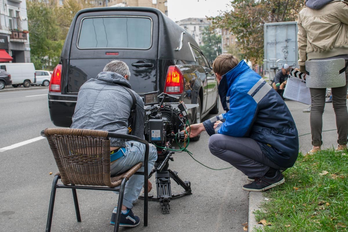 На улице Льва Толстого снимают сериал