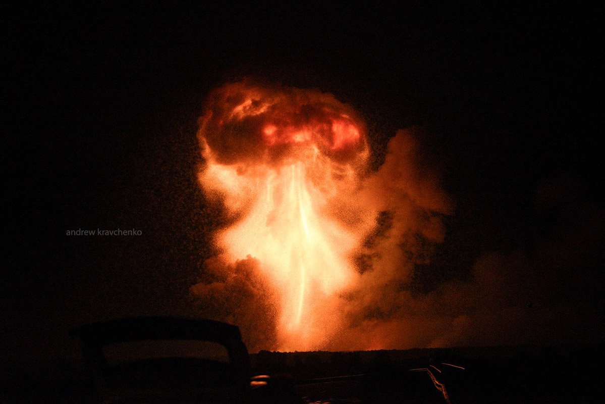 Момент взрыва в Калиновке Фото: Andrew Kravchenko