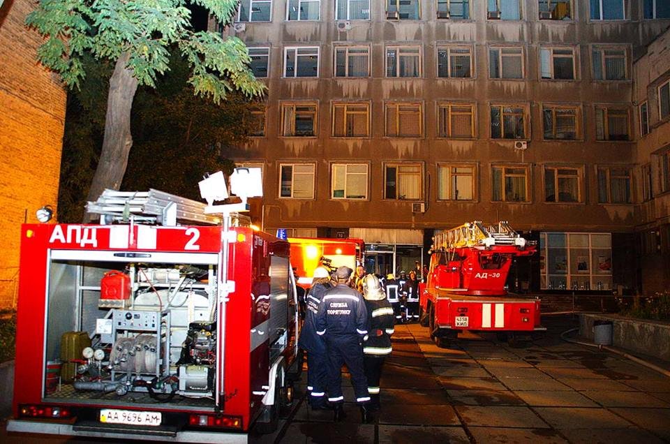 Сгорела химическая лаборатория университета пищевых технологий