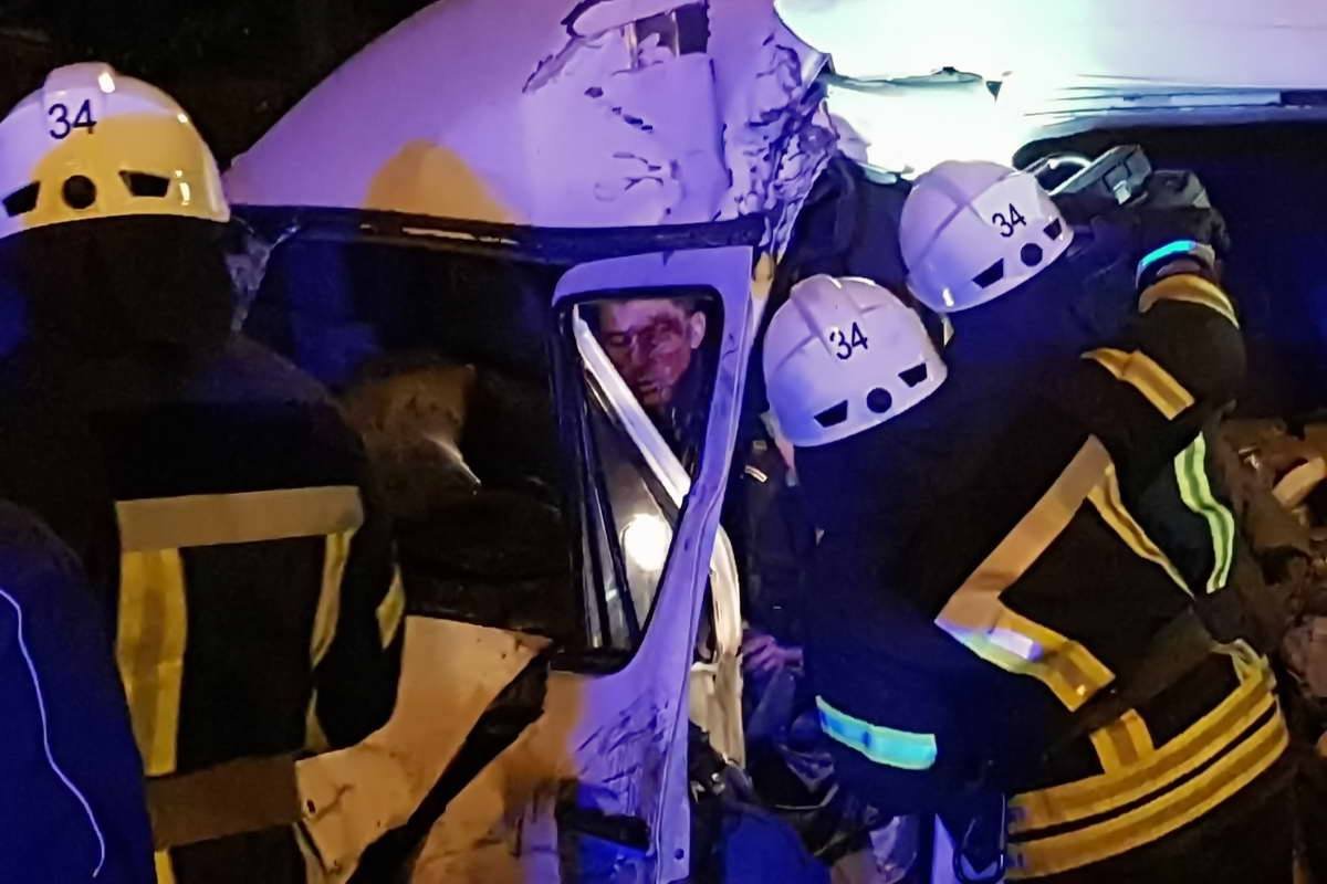 Пострадал водитель Mercedes Sprinter