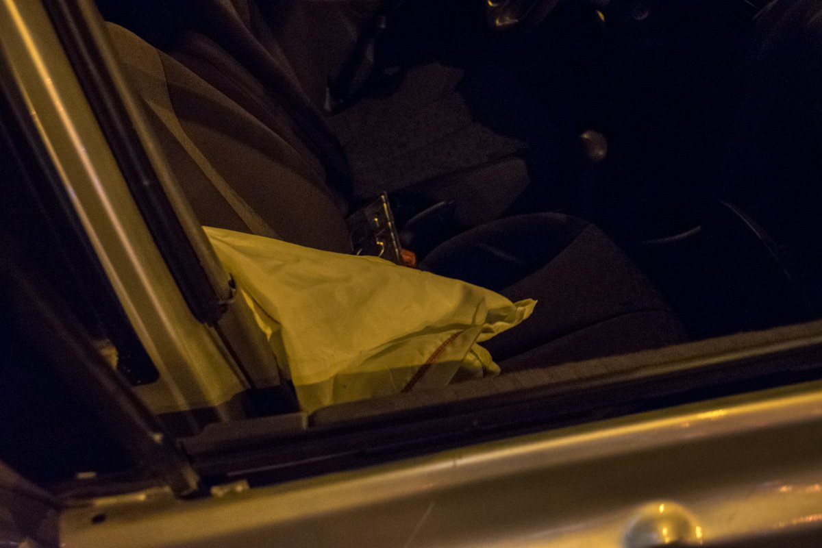 На месте ДТП