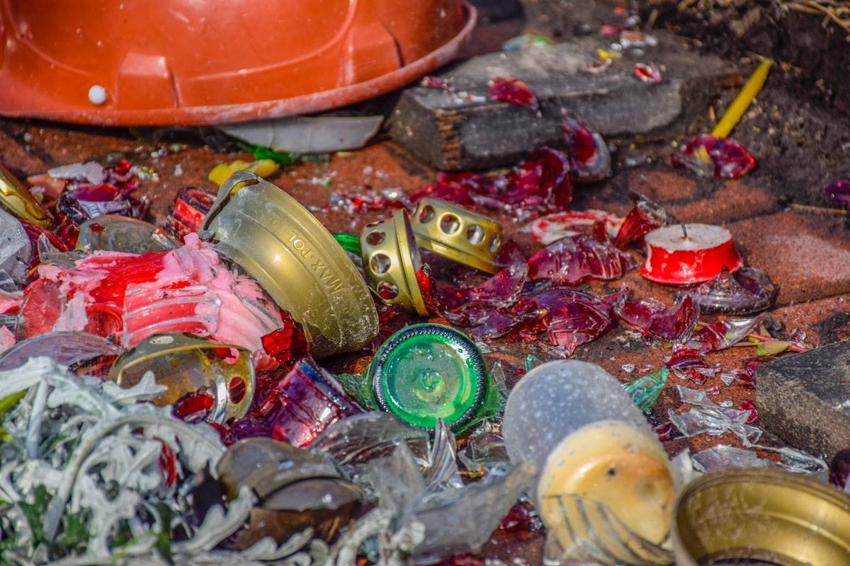 На месте полный беспорядок