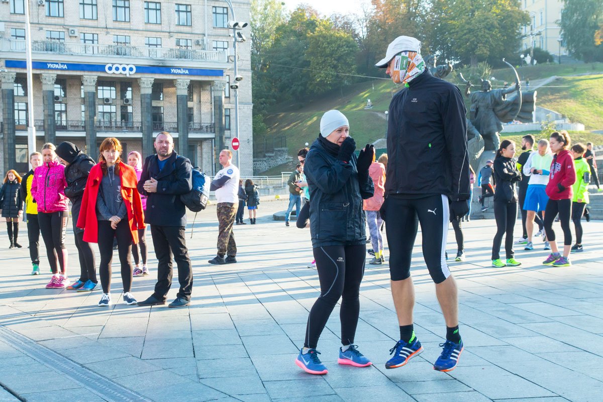 Перед стартом разминки