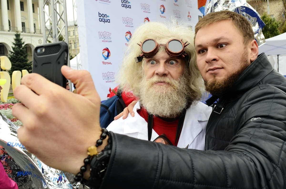 На марафоне было несколько ярких участников