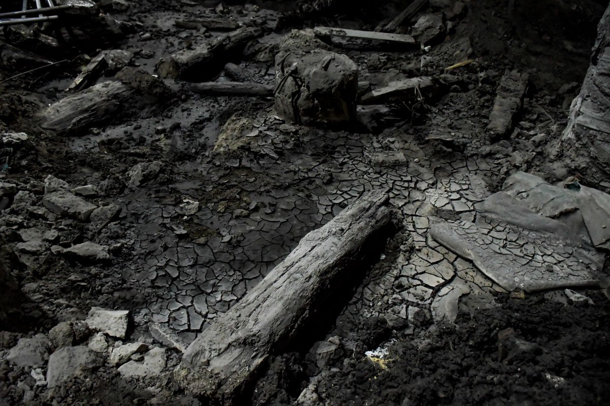 Археологи нашли много деревянных конструкций