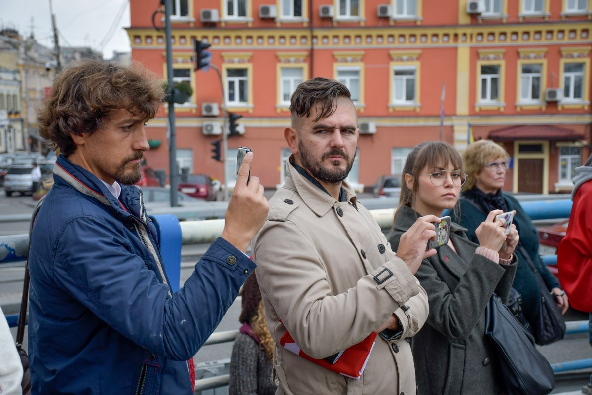 Акция привлекла внимание десятков киевлян