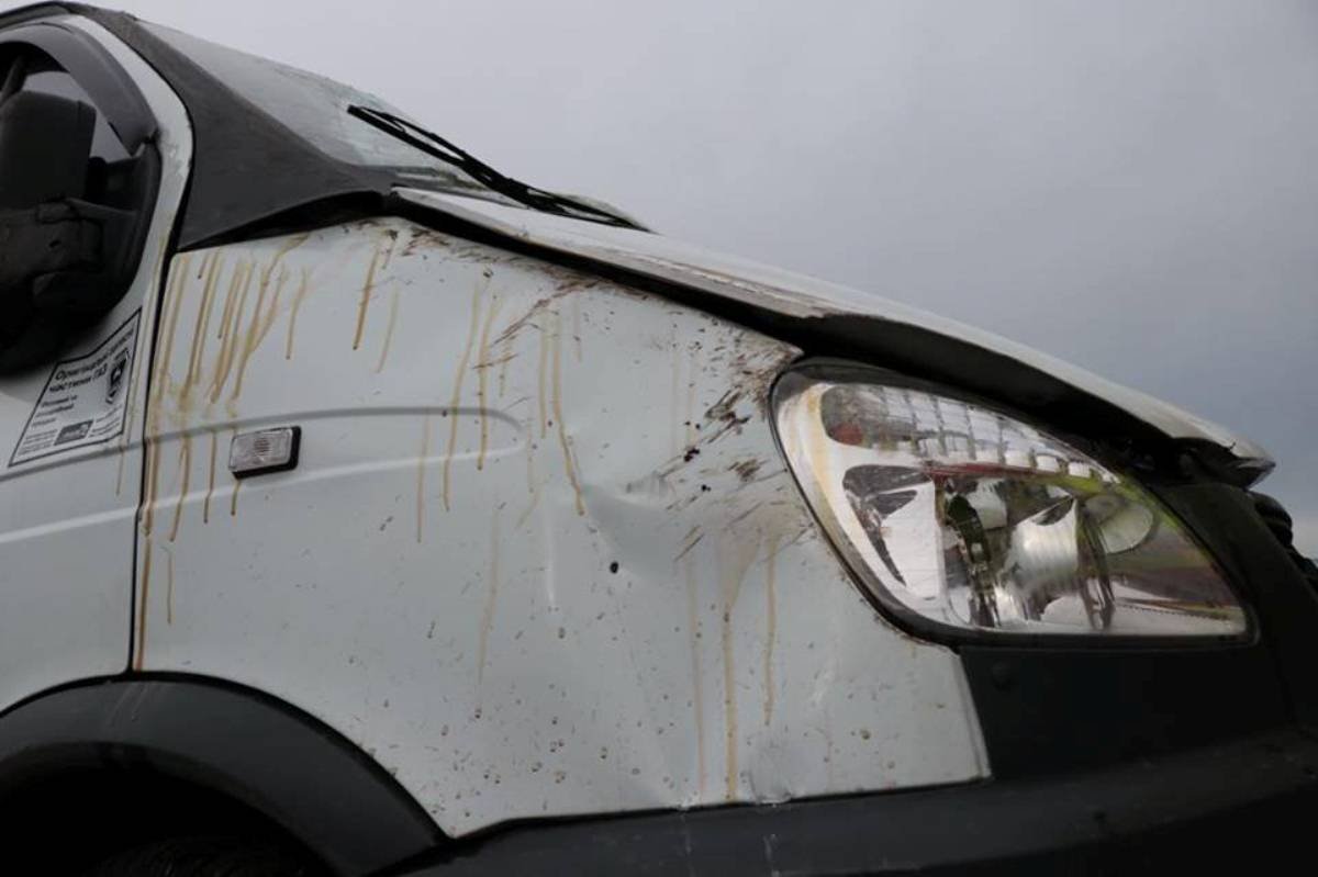 К счастью, никто не пострадал. Пробок также не было