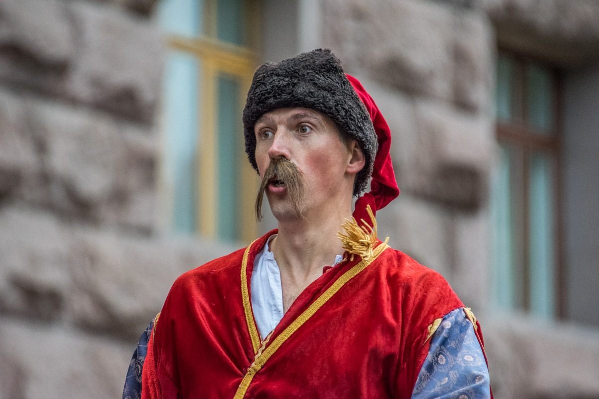 Настоящий казак на праздновании