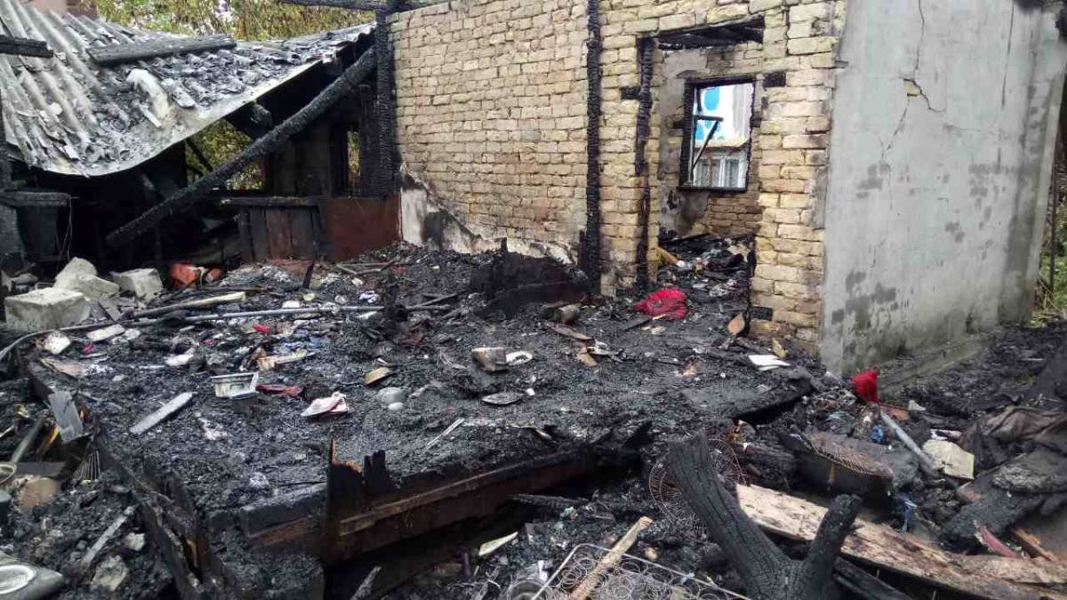 Огонь уничтожил все имущество в доме