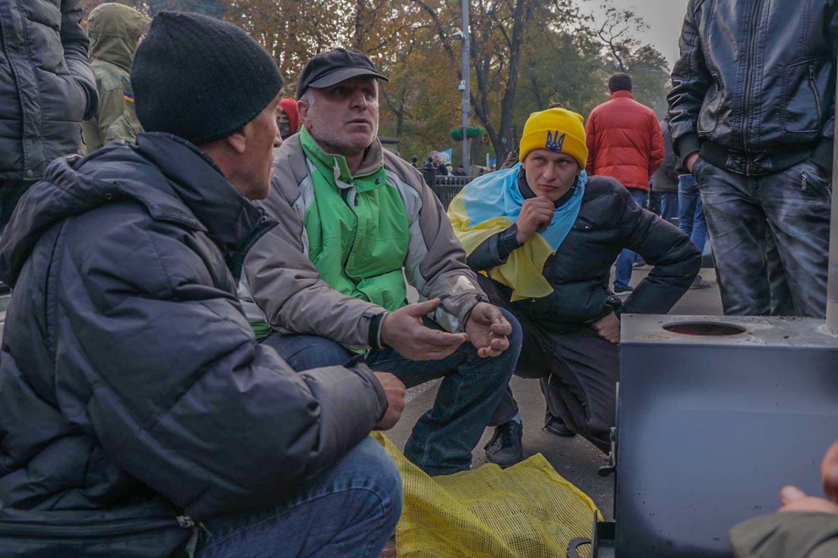 Дискуссия в палаточном городке