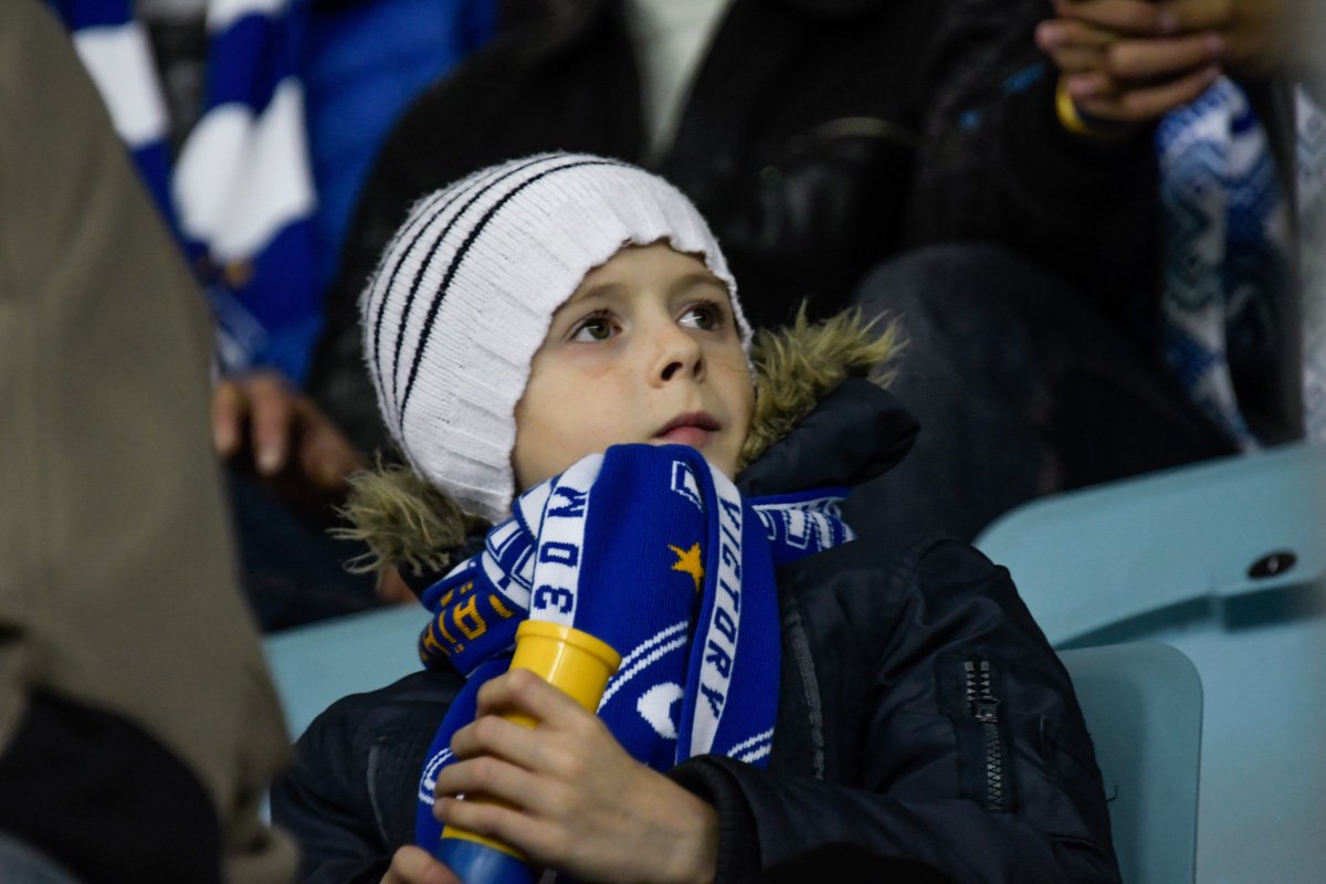 На матче побывали и маленькие болельщики