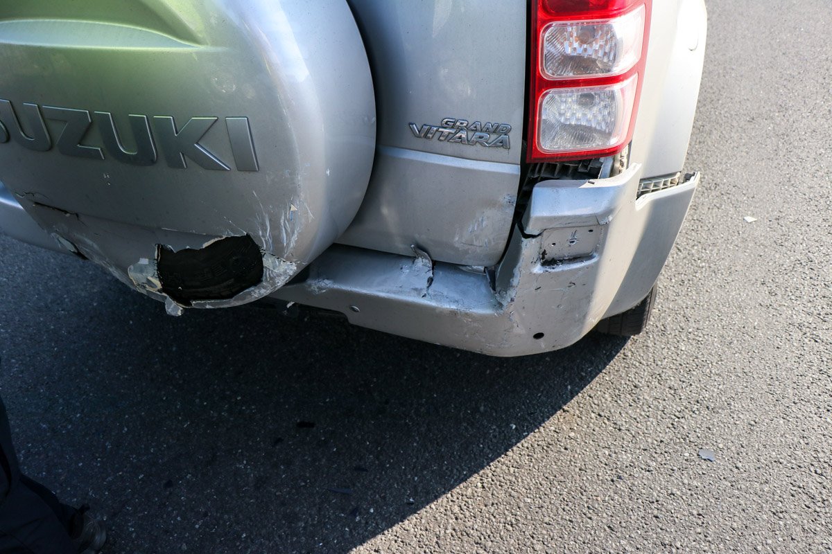 Suzuki пострадал не так сильно