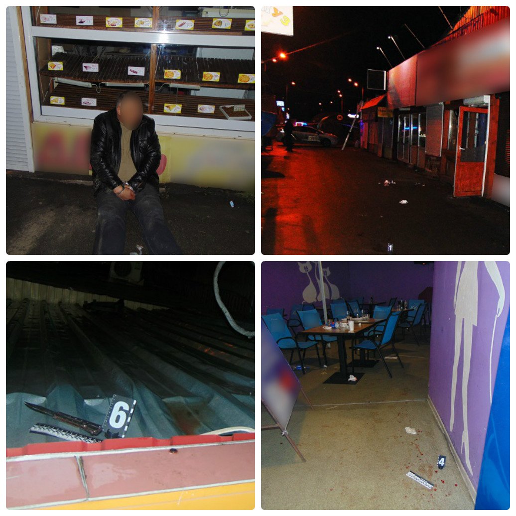 Злоумышленник после удара ножом иностранца, пытался скрыться с места преступления