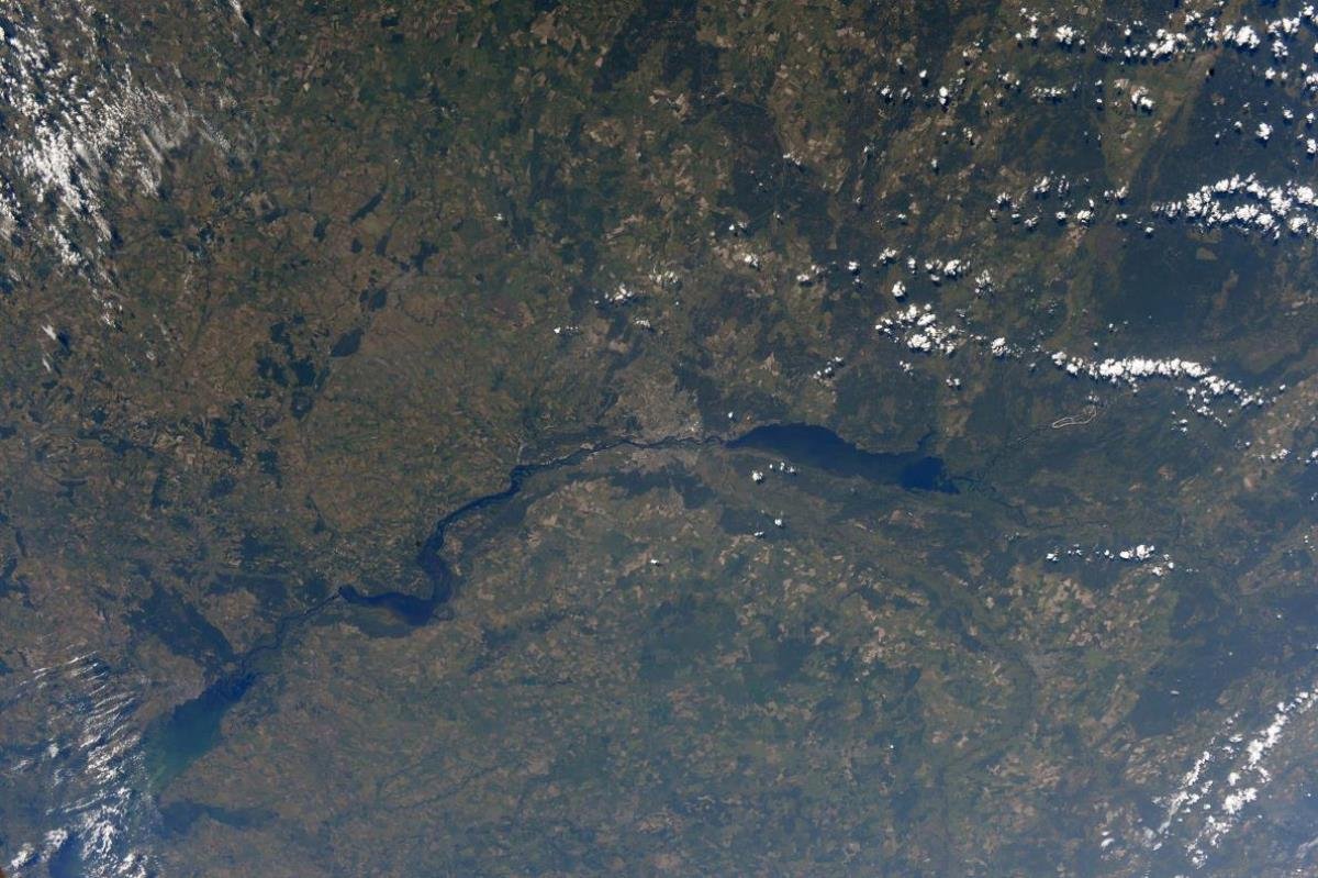 Вид на Киев из космоса Вид на Киев из космоса