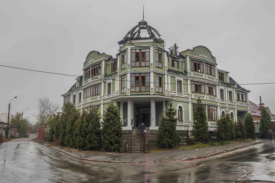 Жилой дом, в котором произошел пожар