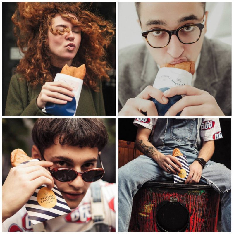 На снимках для рекламы легендарной выпечки изображены успешные, креативные почитатели