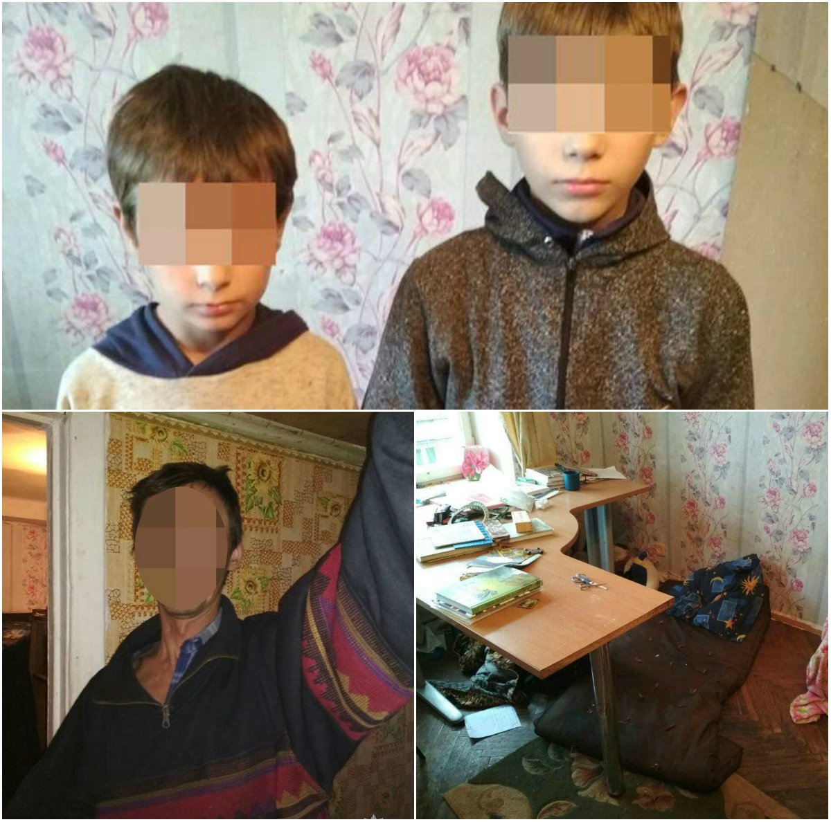 В квартире находились двое несовершеннолетних детей и отец, который был пьян