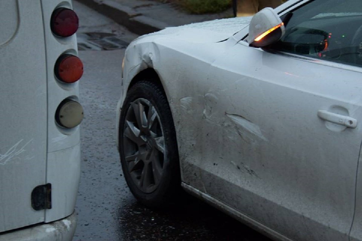 В ДТП никто не пострадал, но образовалась огромная пробка