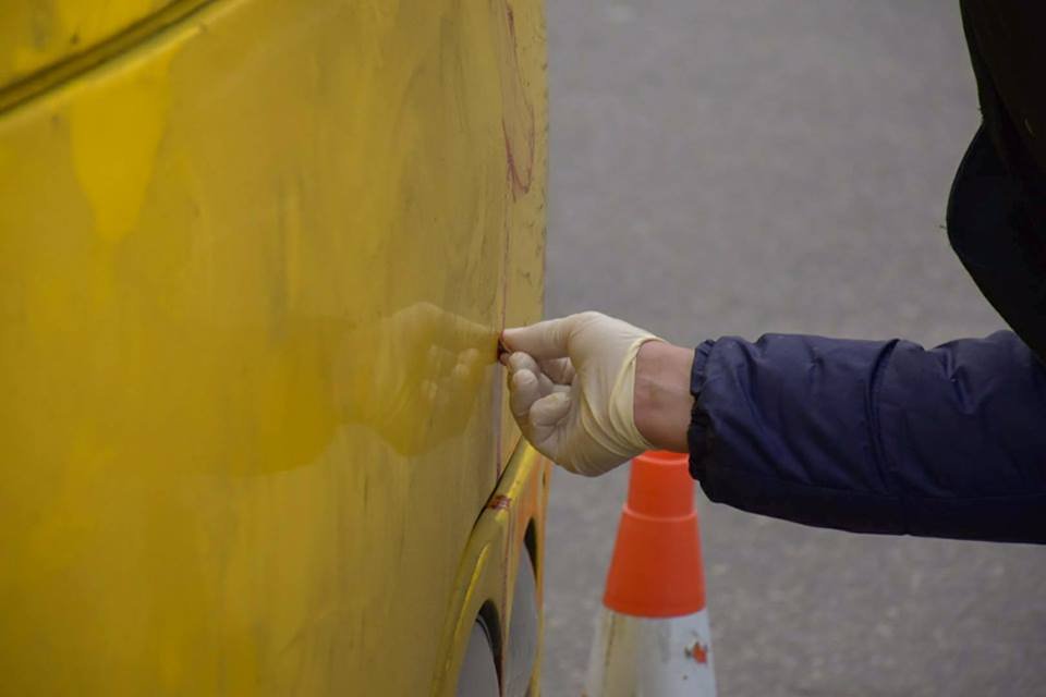 Водитель не успел затормозит