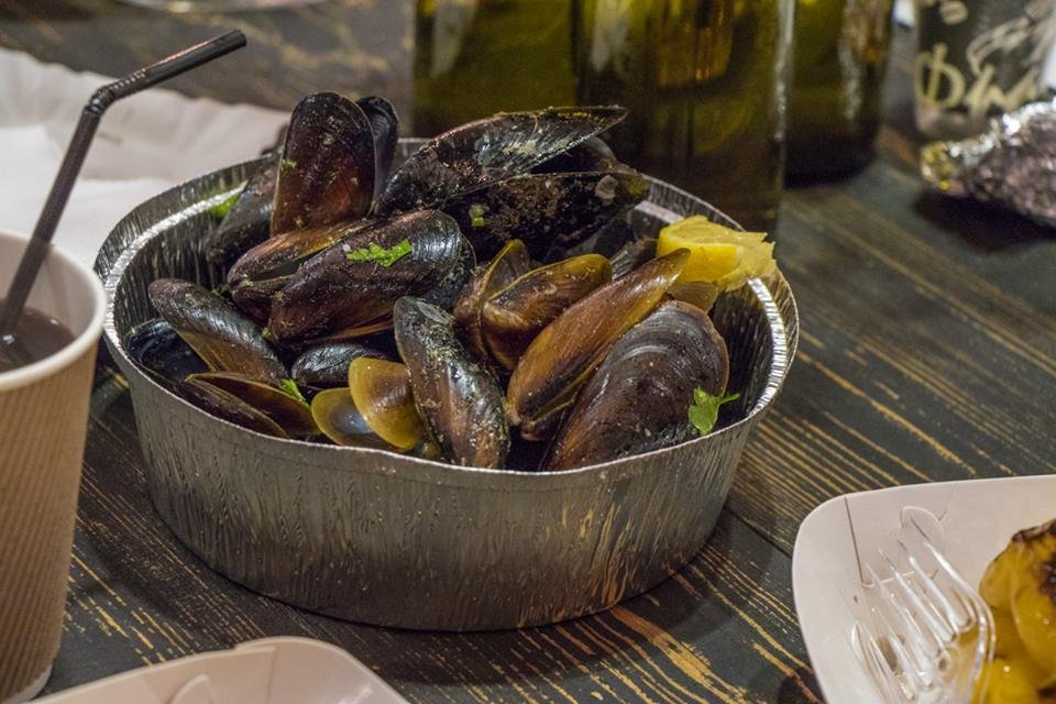 Мидии приготовленные на гриле Мидии приготовленные на гриле