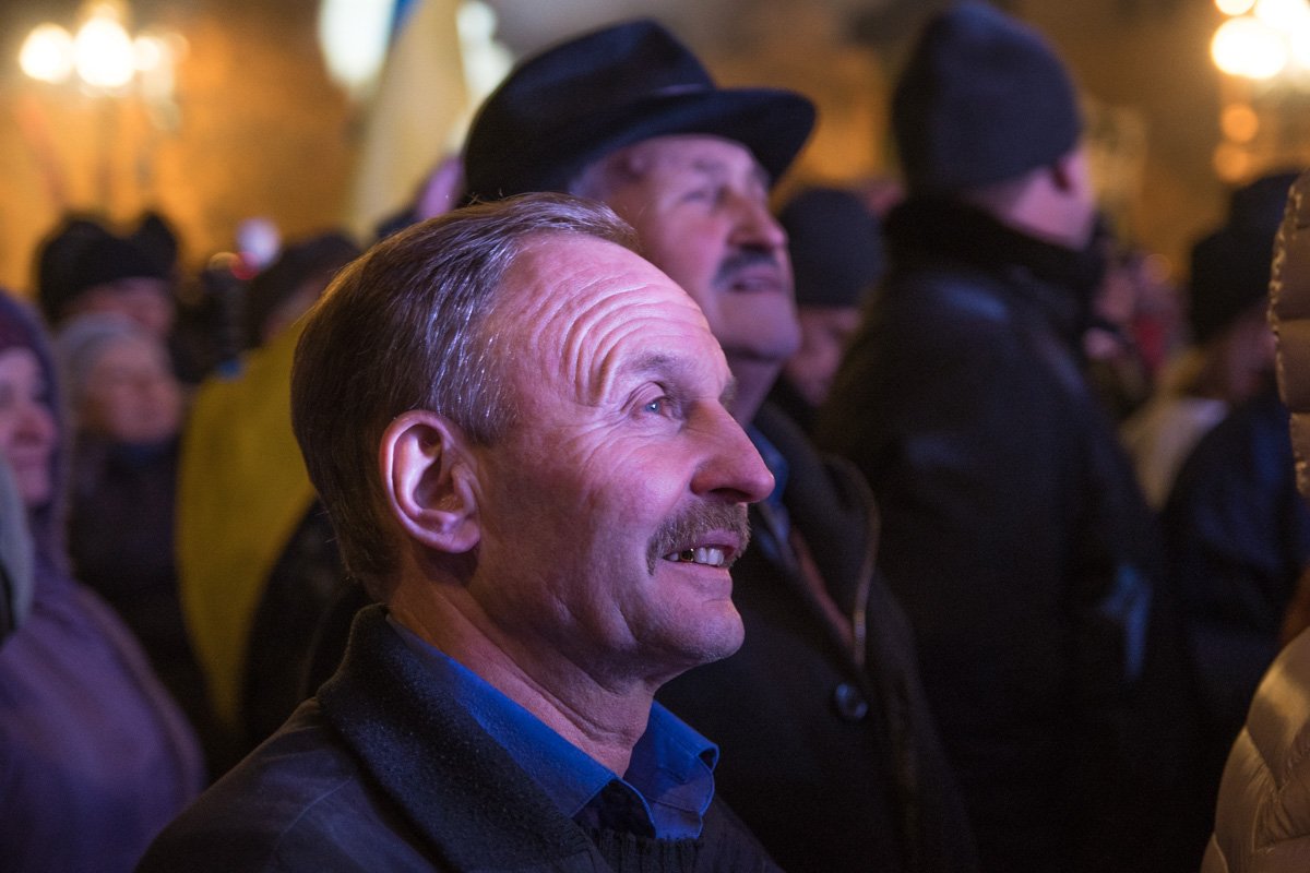 Сразу после выступления Саакашвили, народ стал расходиться