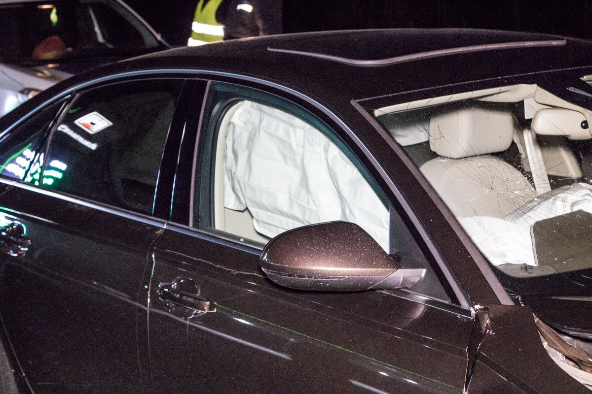 В машине сработала подушка безопасности