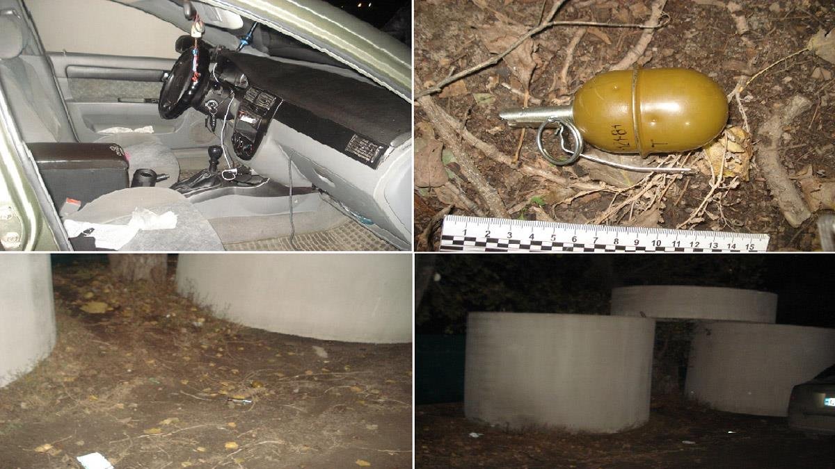 На Окружной выбросили гранату перед машиной полиции