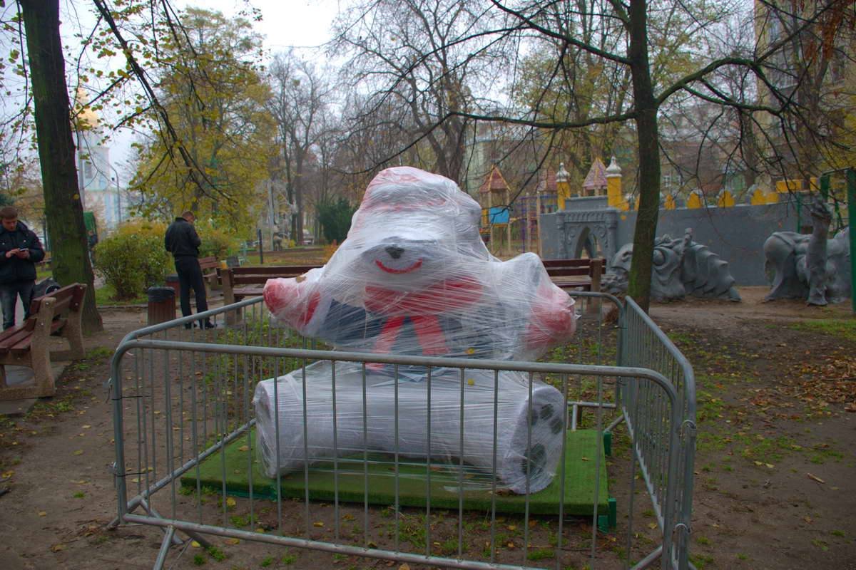 Скульптуры будут светиться во время новогодних праздников