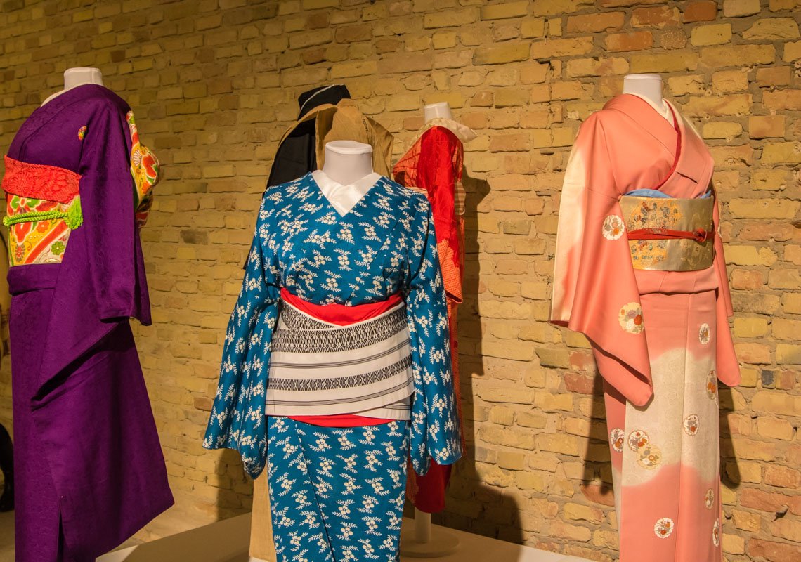Большое внимание на выставке уделили традиционной японской одежде