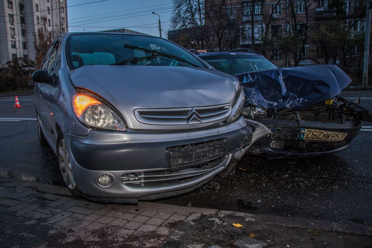 Водитель Citroen не пострадал