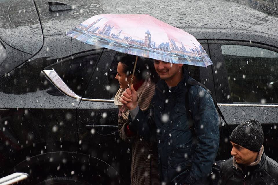 Многие киевляне радовались снегу