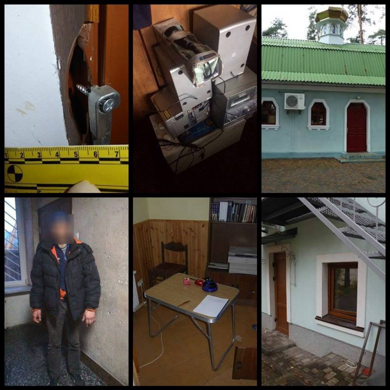 Мужчина вынес из церкви аудиосистему, микроволновку и пятнадцать литров вина