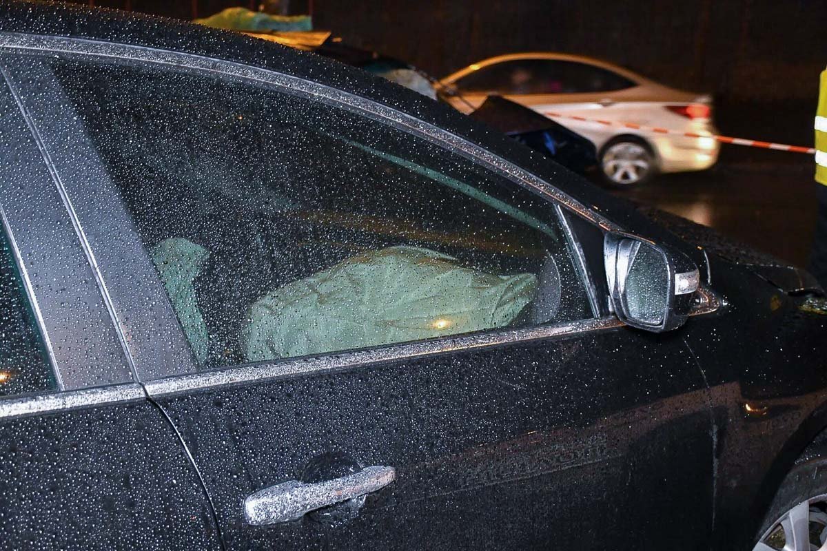 В автомобиле сработала подушка безопасности В автомобиле сработала подушка безопасности