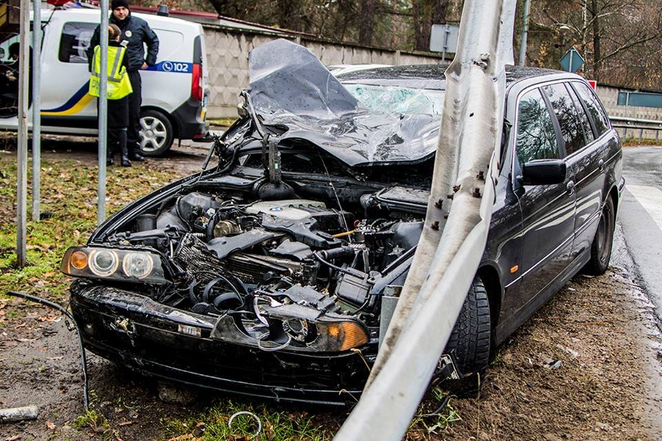 То, что осталось от BMW после аварии