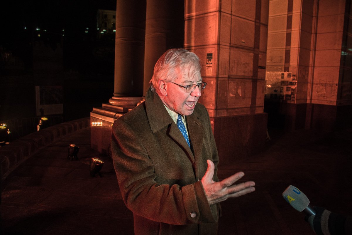 Один из организаторов акции 