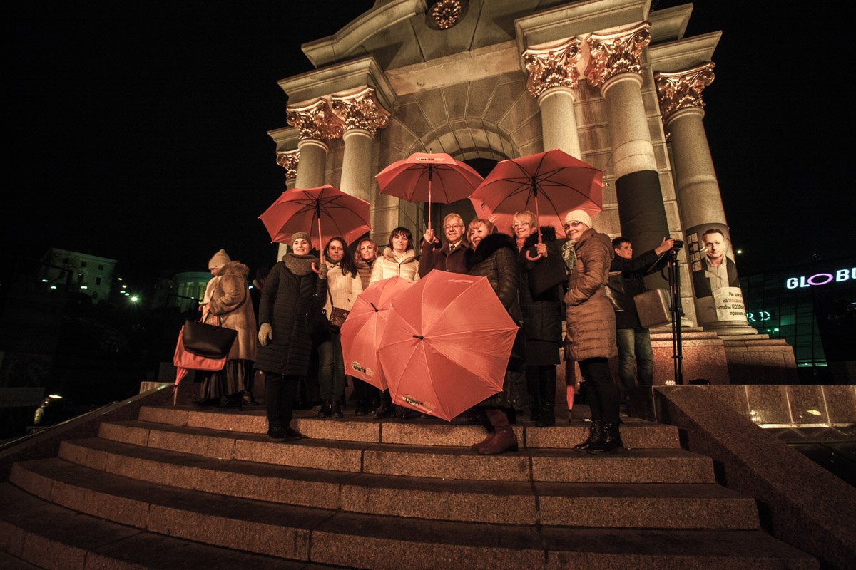 Участники акции на Майдане независимости 