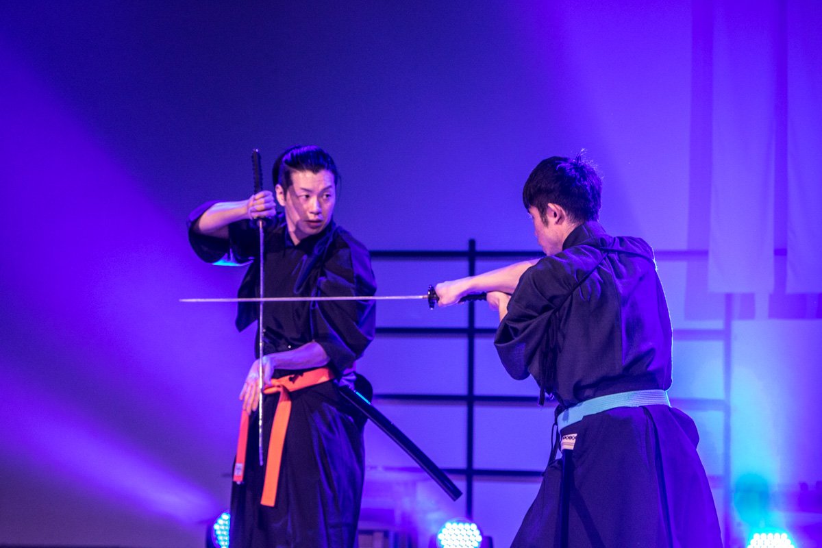 В Киеве японцы провели несколько показательных выступлений перед публикой