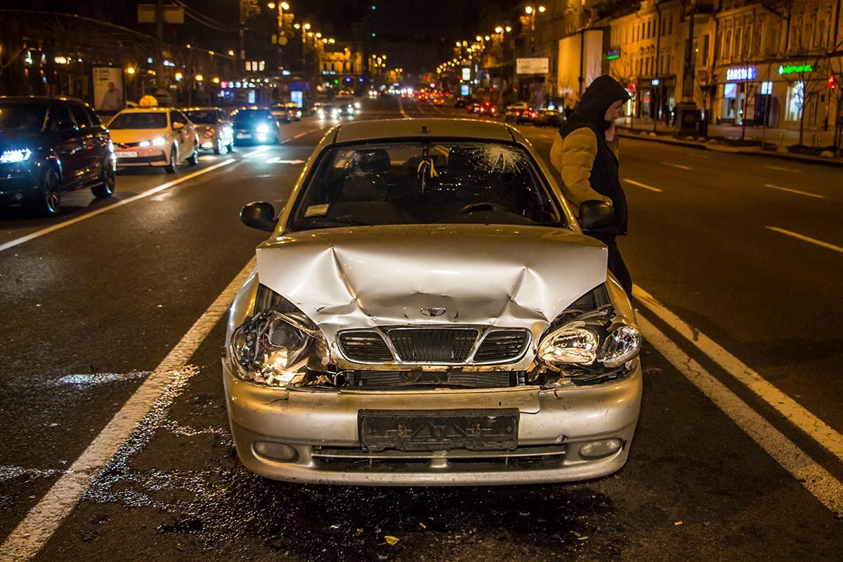 Водитель Lanos был сильно пьян
