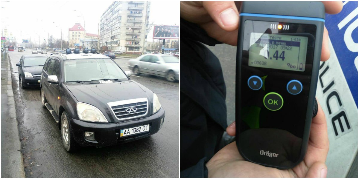 За вещами из машины приехал кум водителя, он тоже оказался пьян