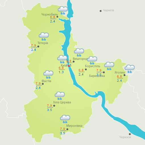 Погода в Киеве на 1 декабря Погода в Киеве на 1 декабря