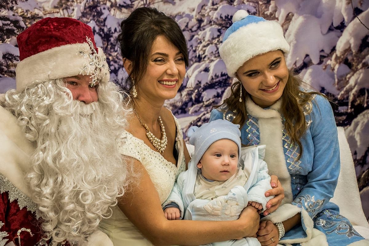 Мамы малышей также с удовольствием делали совместное фото